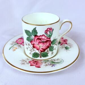 Vtg Wedgwood CHARNWOOD Demitasse Cup & Saucer Made In England WD 3984